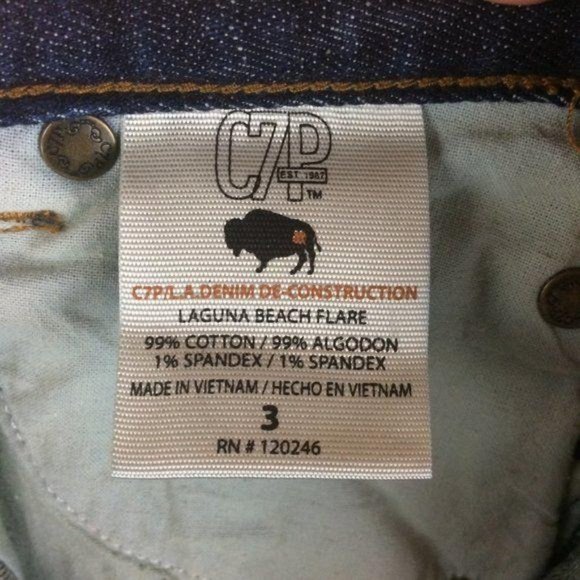 Chip & Pepper C7P Junior's Size 3 Blue Laguna Beach Flare Stretch Denim Jeans - Picture 6 of 8